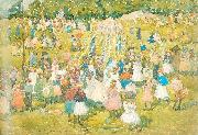 Maurice Prendergast May Day Central Park oil painting artist